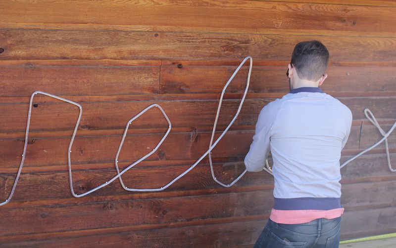 How to make a marquee with a rope light 