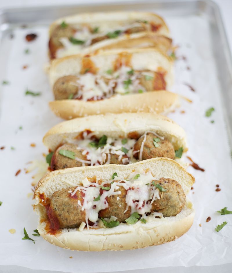 Eggplant parm subs from A Beautiful Mess