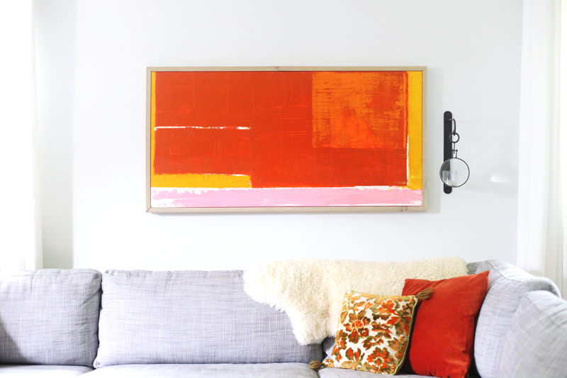 DIY abstract art— complete with step by step photos