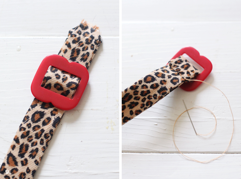 Make your own fabric belts- such a great way to mix pattern and color into an outfit!