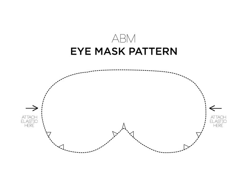Make Your Own Eye Mask abeautifulmess.com 