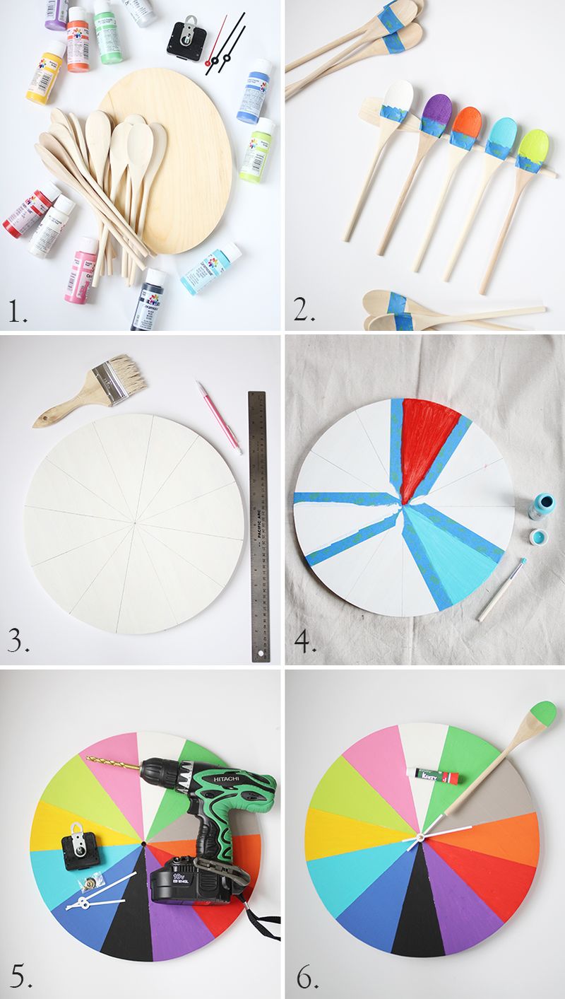 Diy tutorial for how to make a kitchen clock