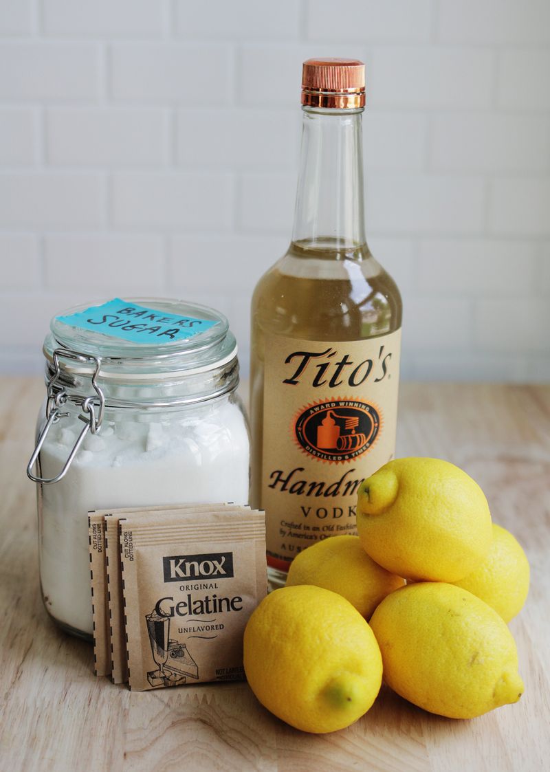 How to make lemon drop jello shots