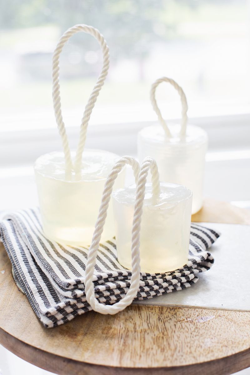 Make your own soap on a rope via A Beautiful Mess