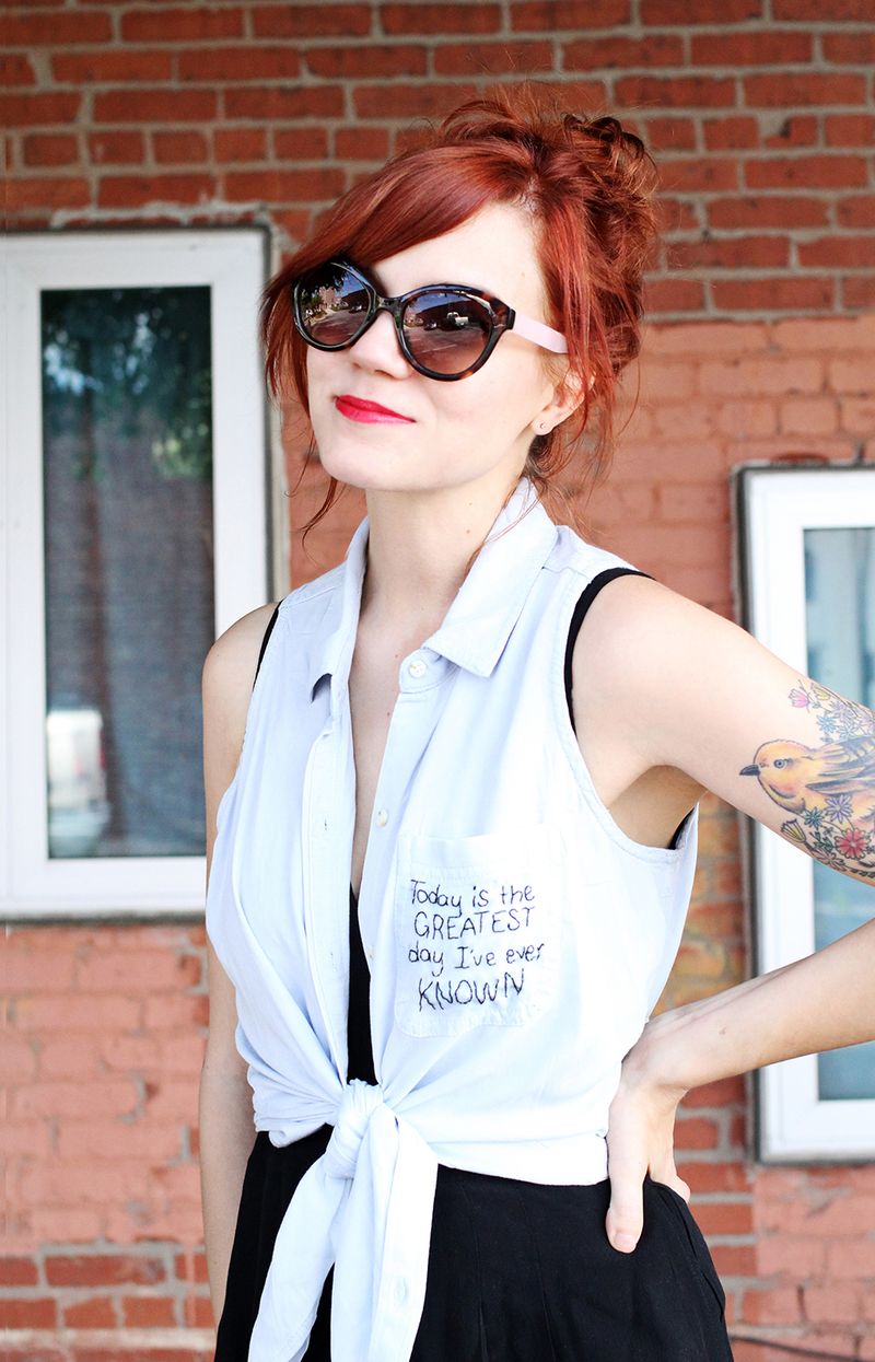 Need to do this- DIY Embroidered Shirt