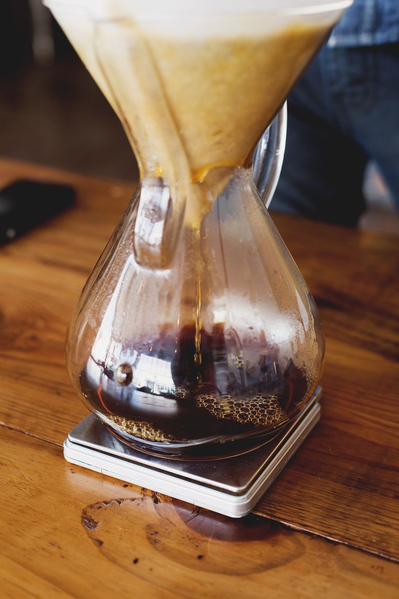 How to brew with a chemex.  