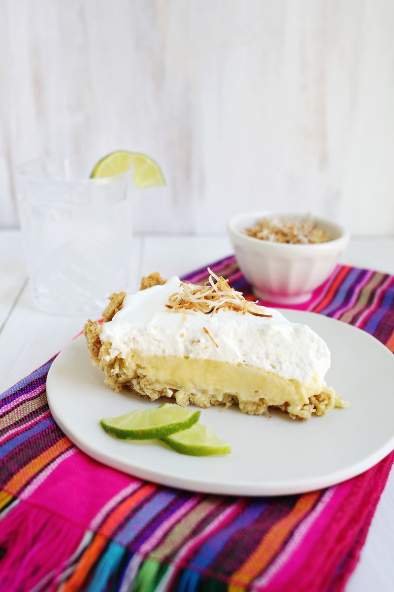 Perfect dessert for summer! (Easiest Ever) Coconut Lime Pie       