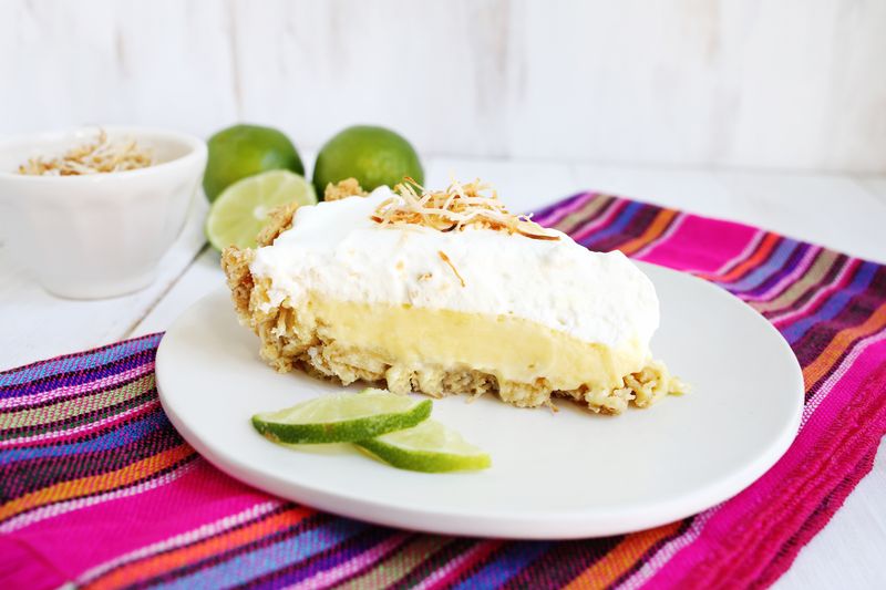 Perfect dessert for summer! (Easiest Ever) Coconut Lime Pie      