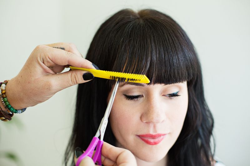 Tips for trimming your bangs at home 