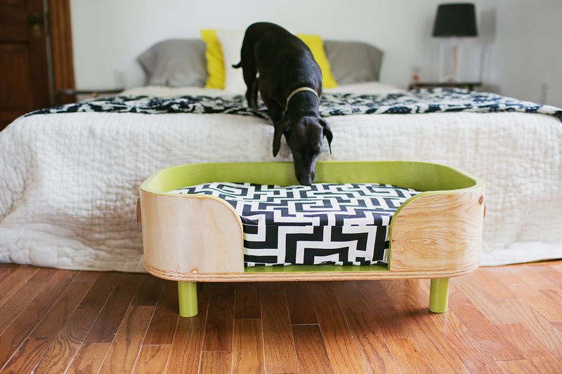 The Sadie bed - sadie inspected (how to make a modern pet bed. click for more)