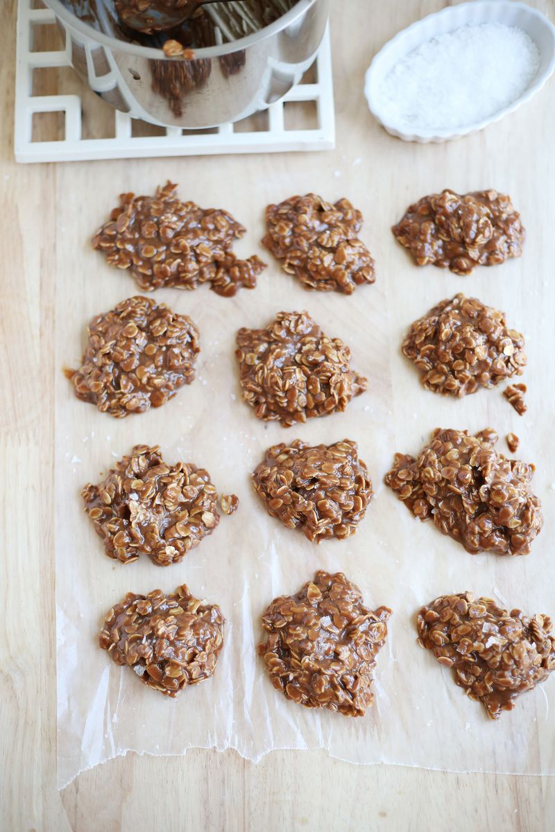 My favorite no-bake cookie recipe (click through to see recipe)