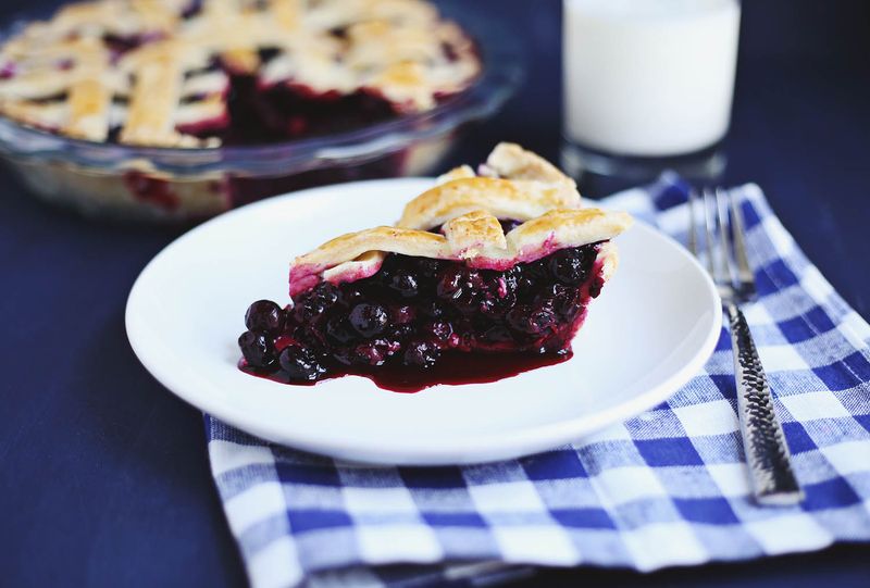 Zesty Blueberry Pie (click through for recipe) 