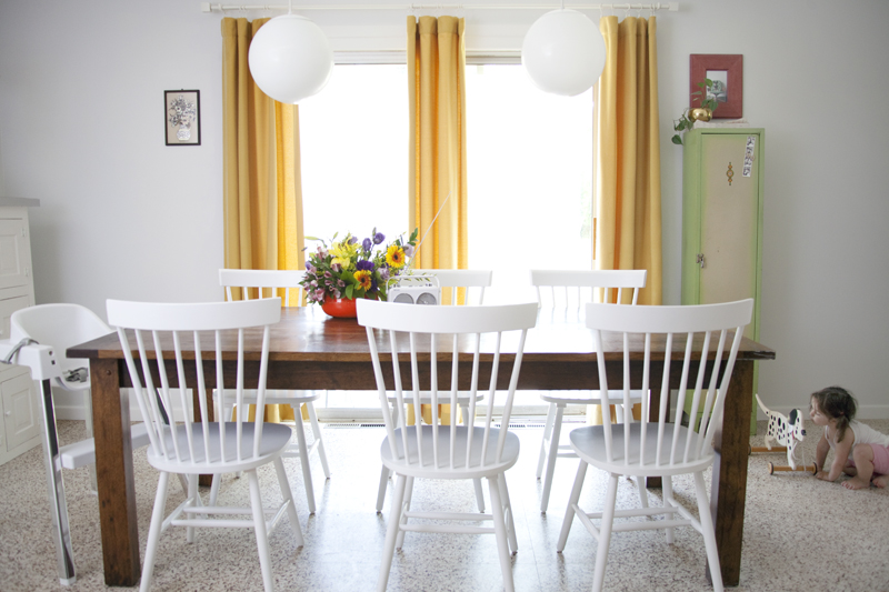 Eclectic Dining Room Before & After on A Beautiful Mess