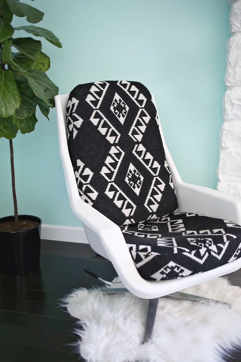 Add New Life to a Vintage Chair (click through for tutorial) 