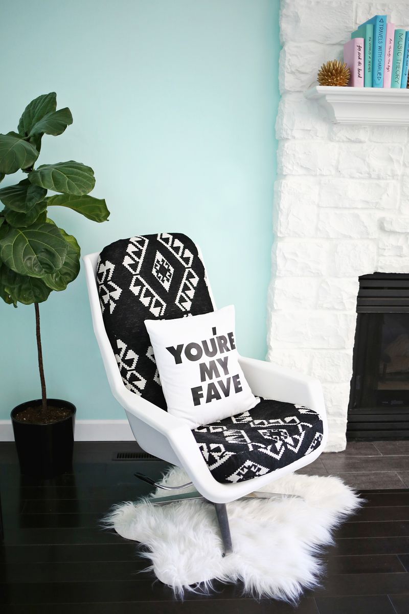 Add New Life to a Vintage Chair (click through for tutorial) 