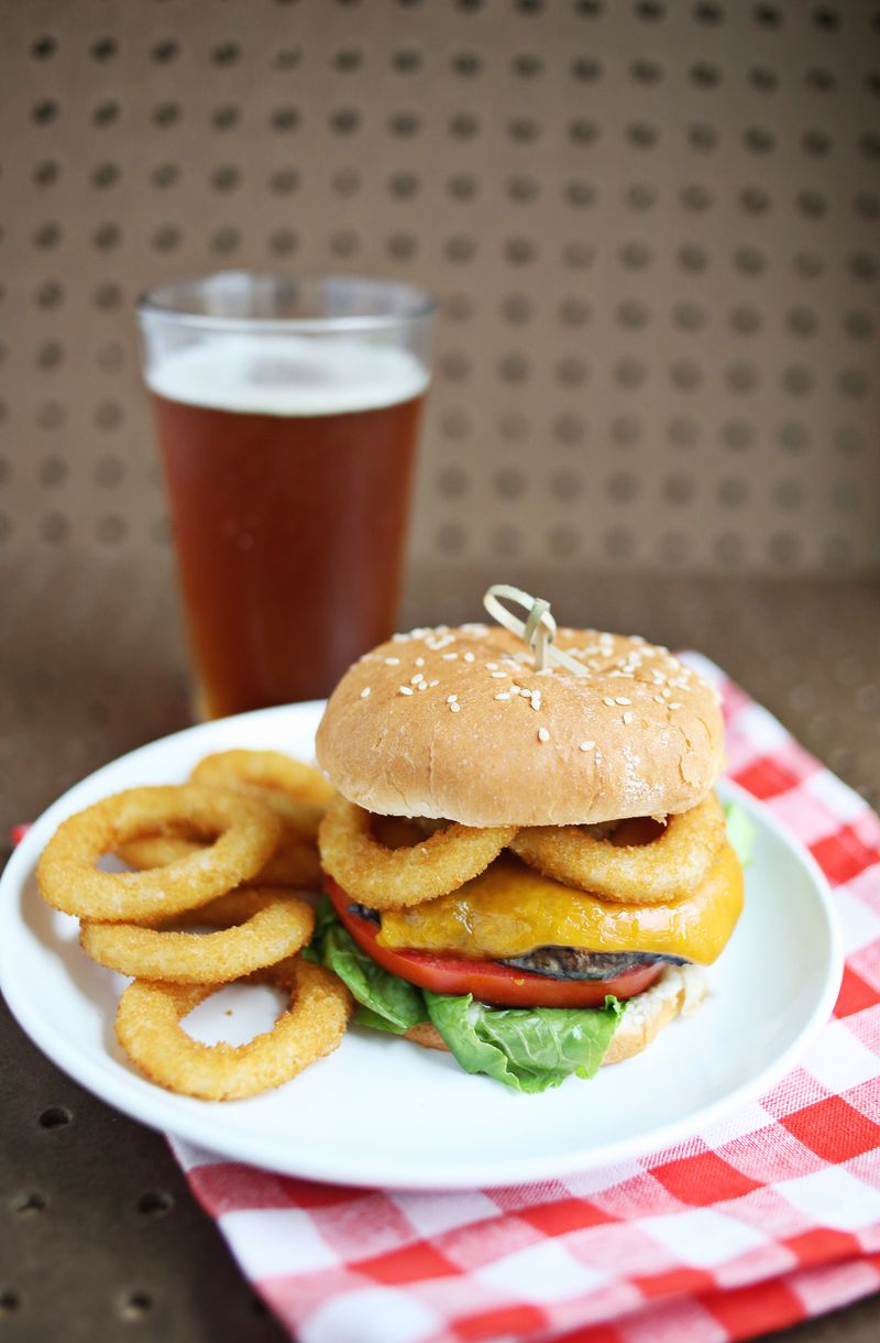 Portobello beer burger (click through for recipe)