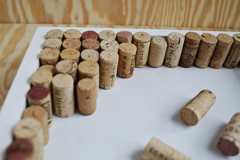 How to make a wine cork bulletin board from a shadow box 