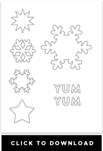 downloadable snowflake template