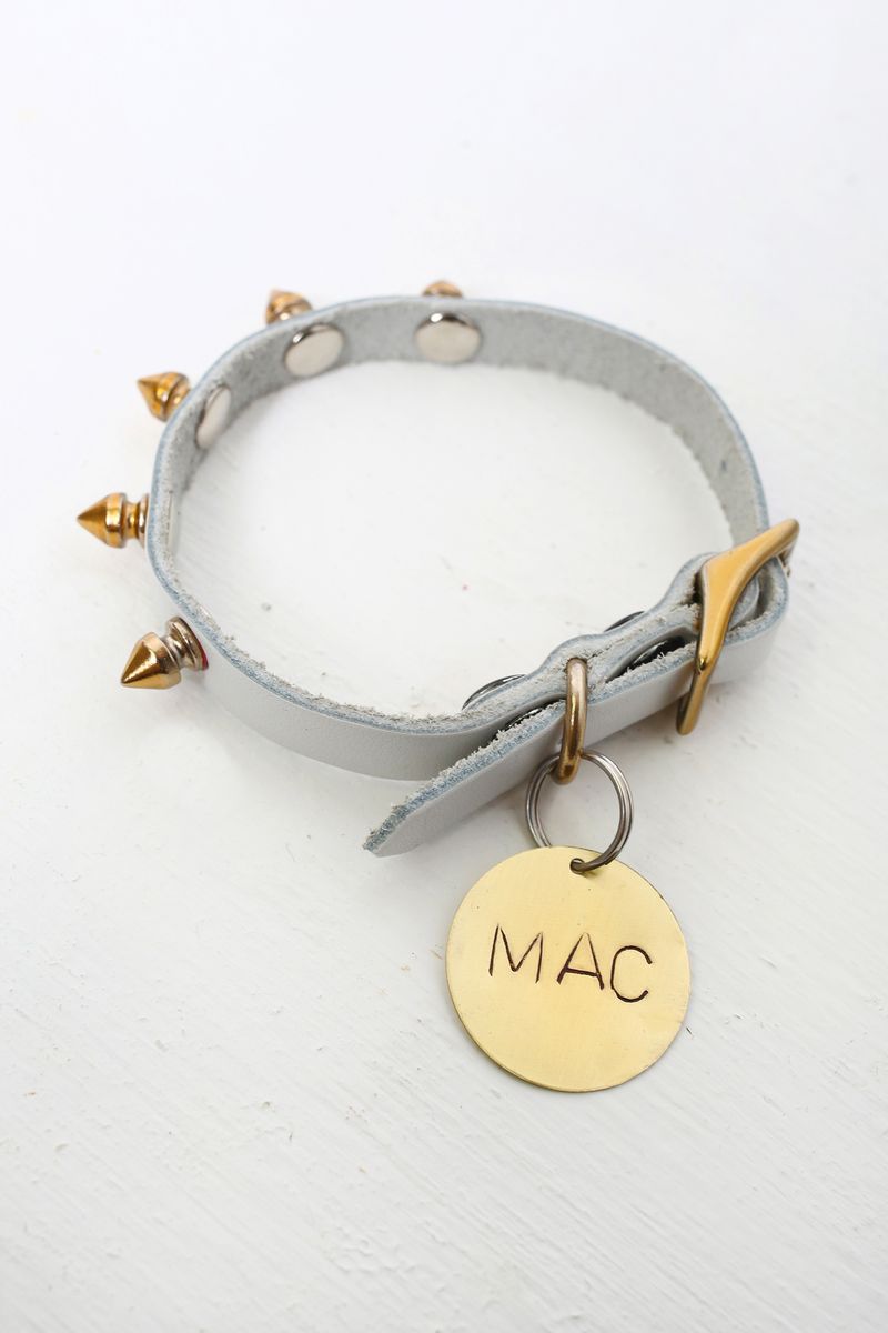 So cute! hand-stamped pet tag (click through for tutorial) 
