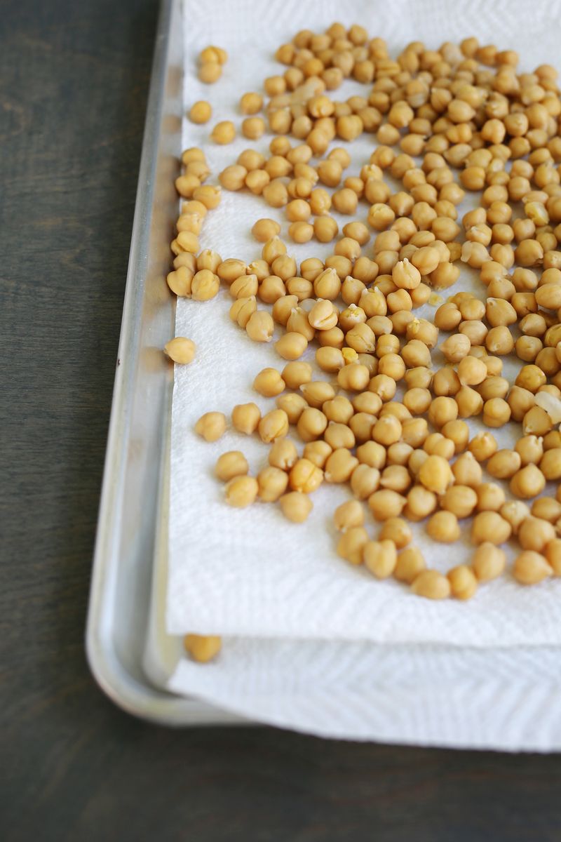 Baked Rosemary Parmesan Chickpeas (click through for recipe) 