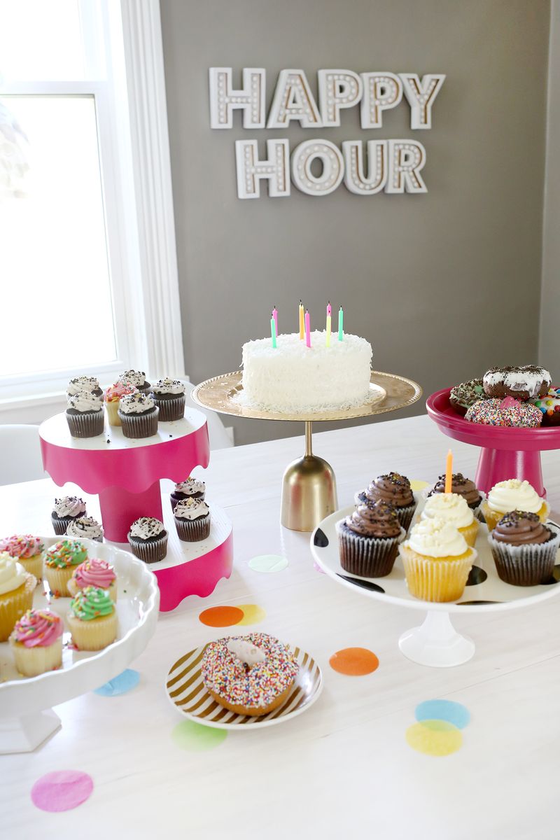 Making these for my next party! 5 Temporary Cake Stand Ideas (click through for more)    