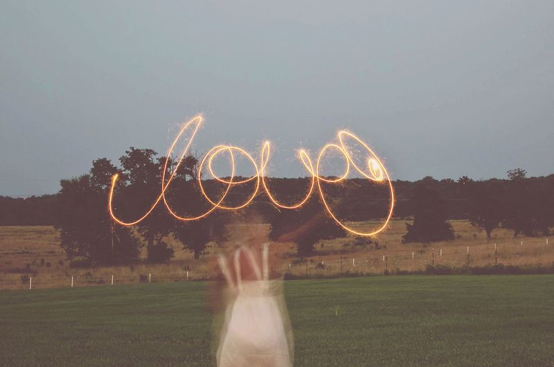 How to spell words with sparklers
