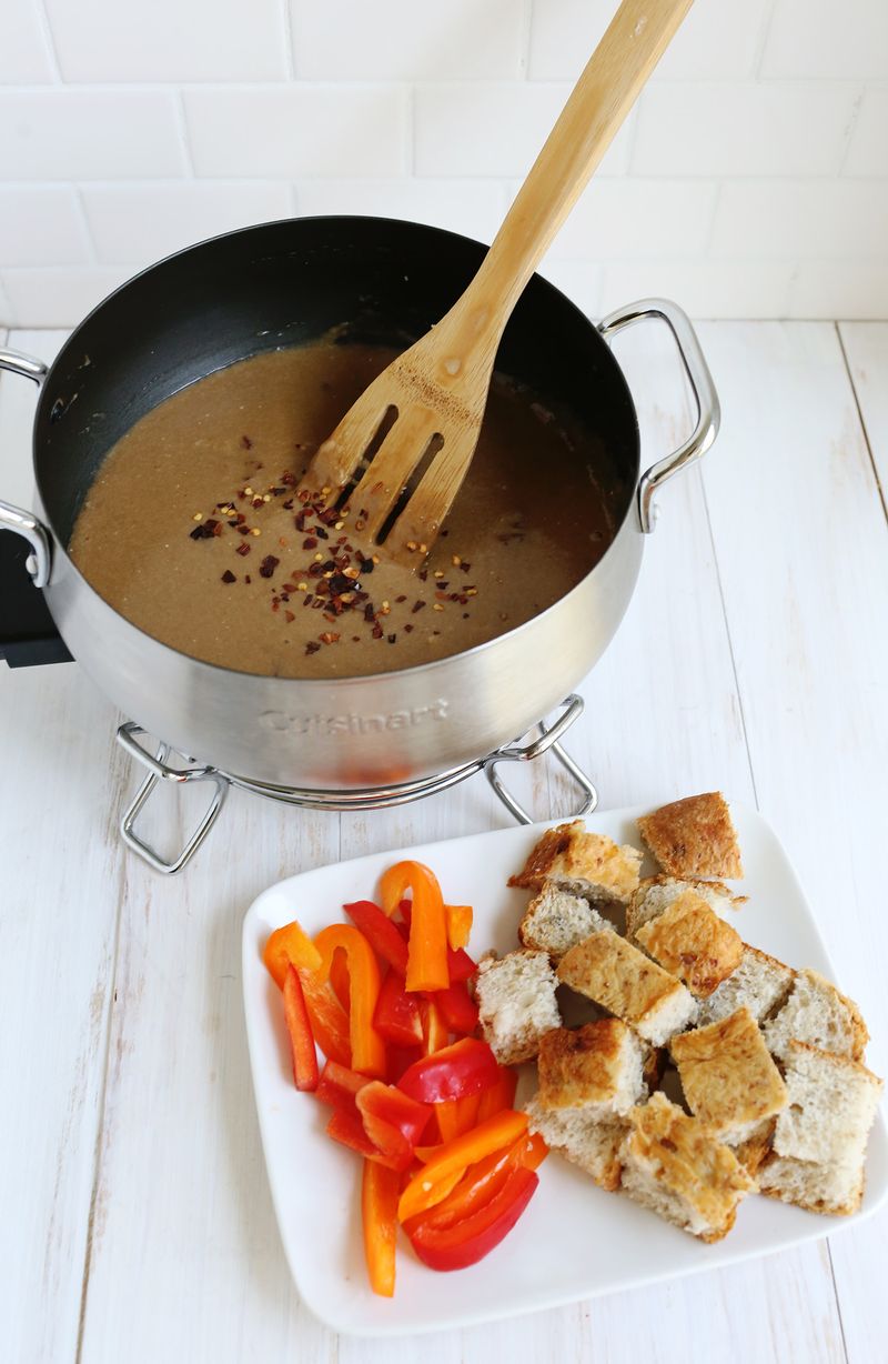 Spicy and stout fondue  