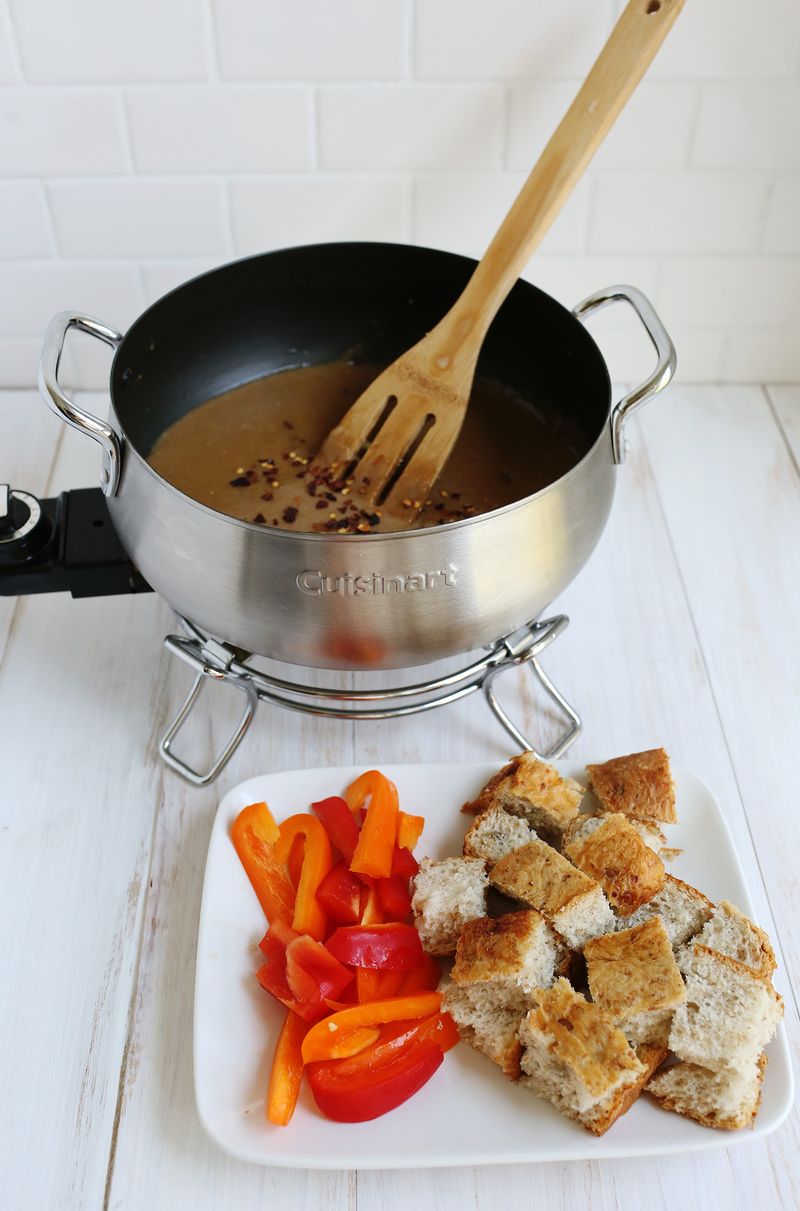 Spicy and stout fondue