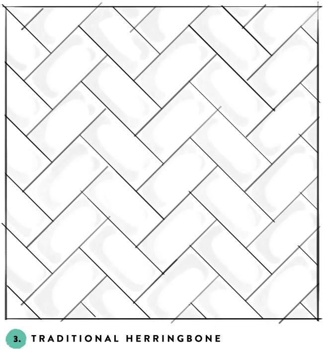  Traditional Herringbone tile design