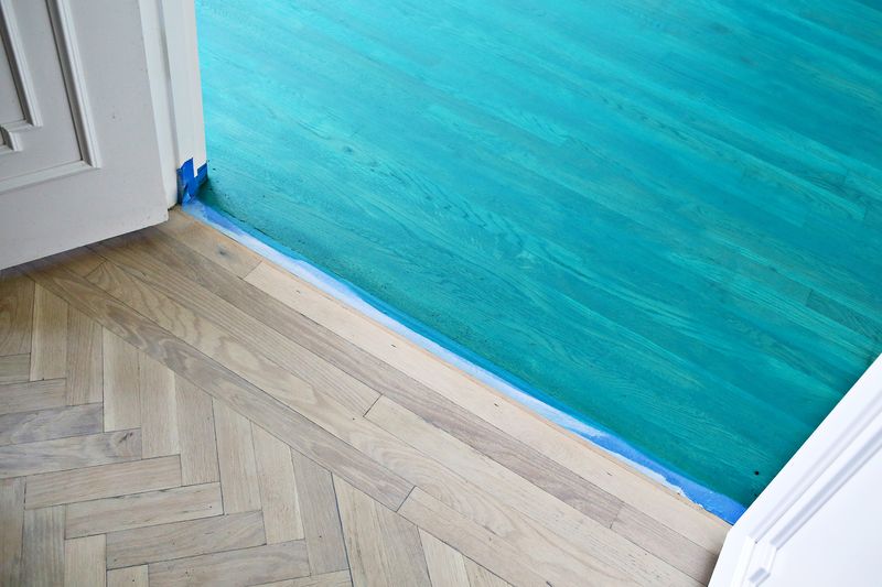 My Color Washed Living Room Floor A, Teal Laminate Flooring
