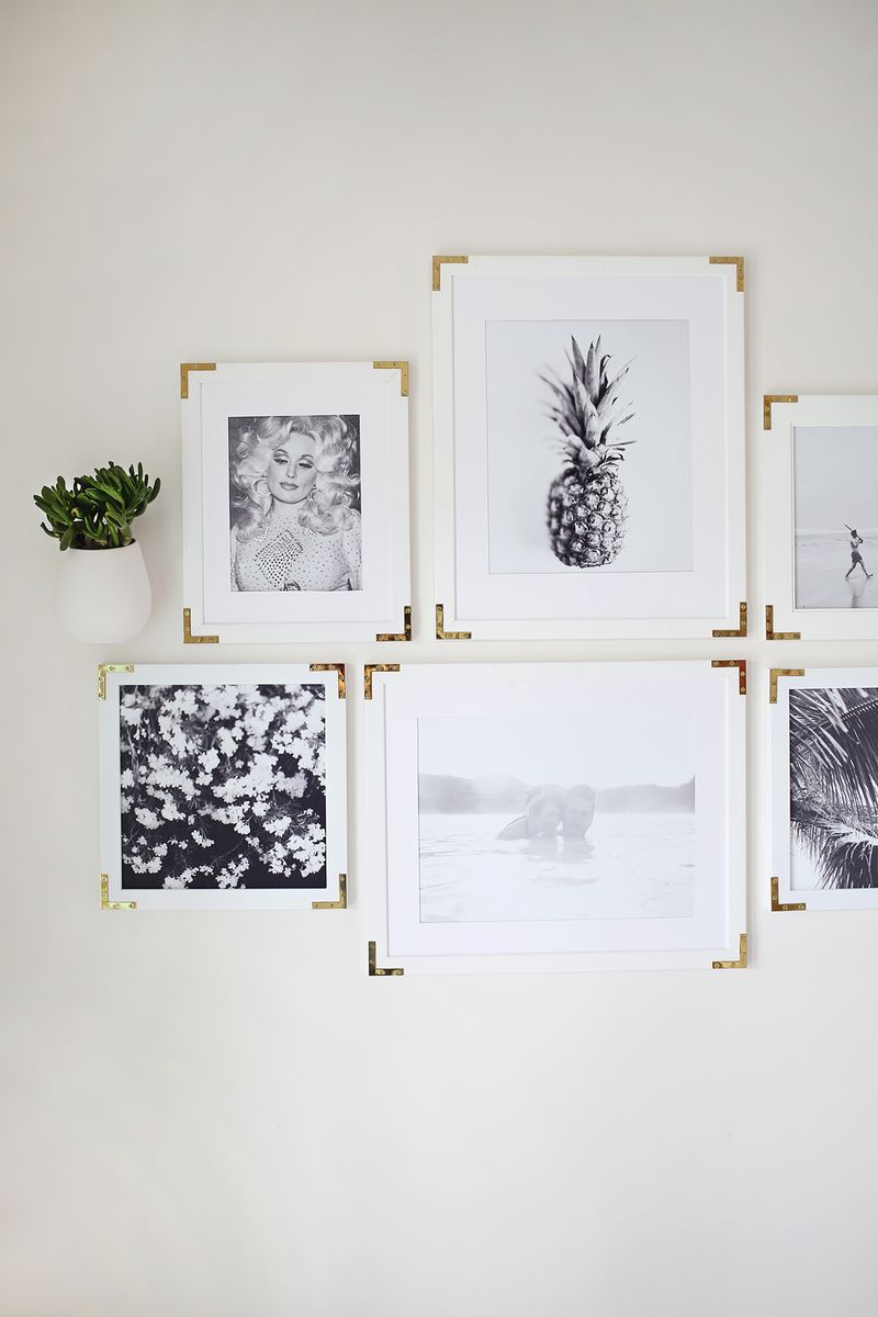 Try This- Update Simple Frames With Gold Hardware 