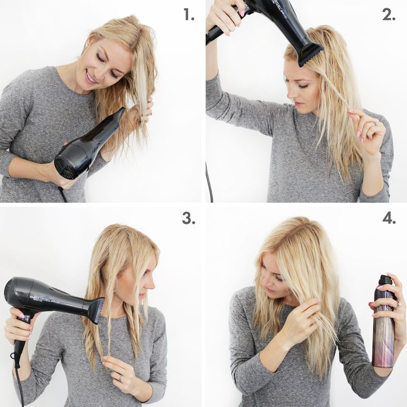 Create soft waves with just a hairdryer! (click through for tutorial 