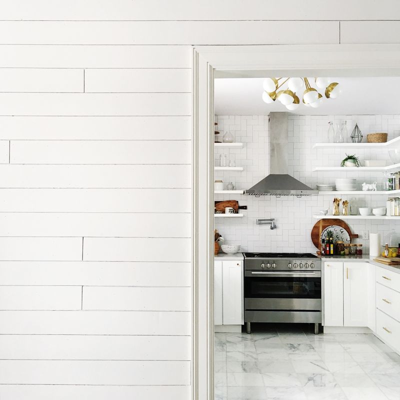 Shiplap wall DIYs- click though for links to some great tutorials!