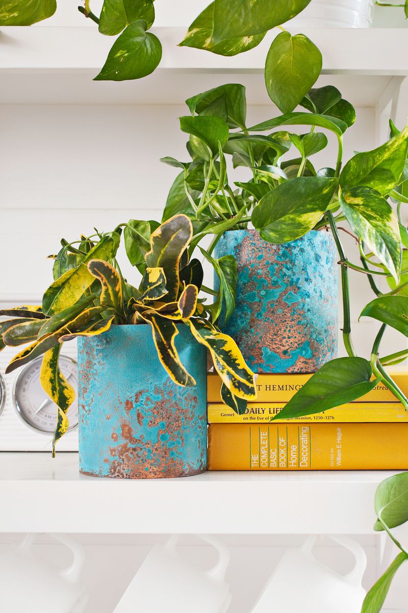 Upcycle Old Cans into Stylish Copper Planters