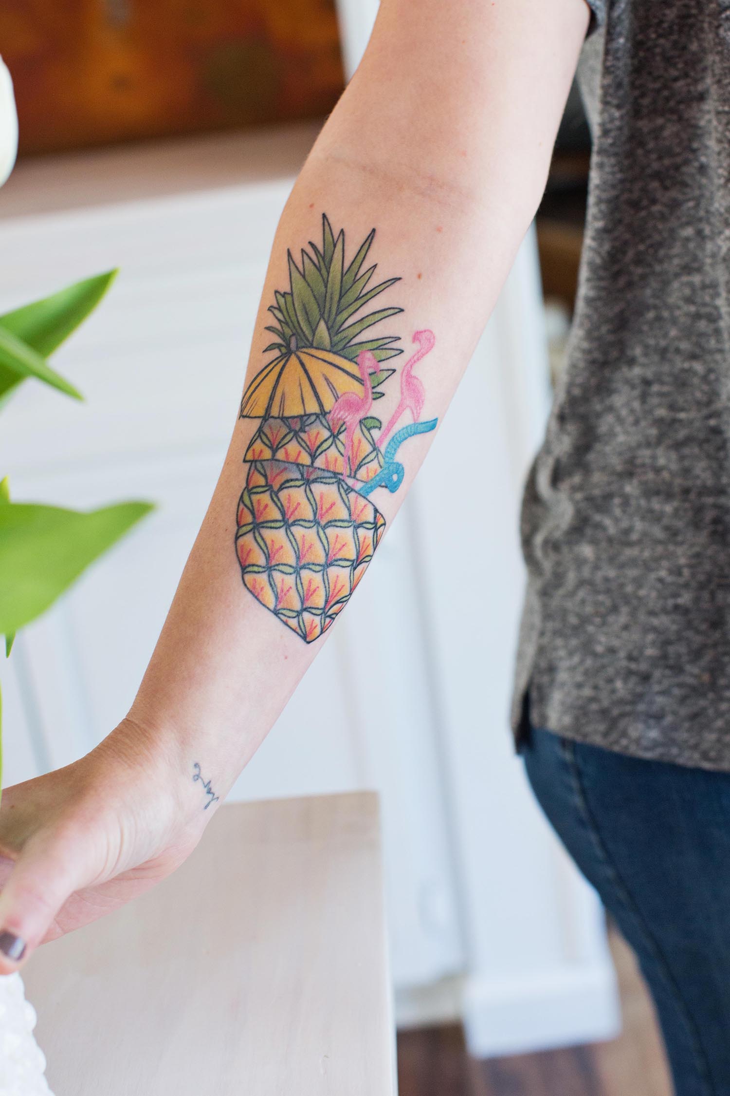 Pineapple tattoo