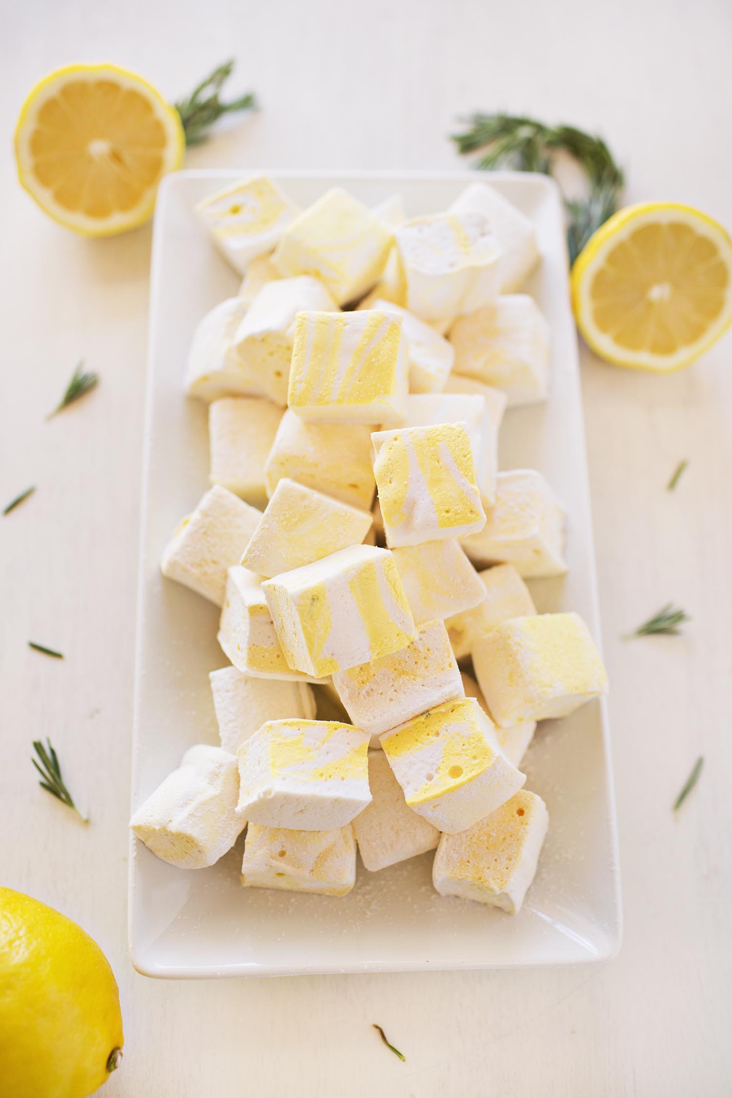 Lemon and Rosemary Marhmallows (via abeautifulmess.com)