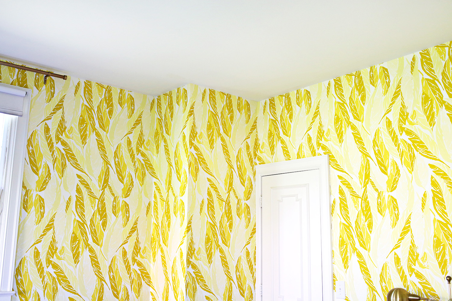 Yellow wallpaper by Hygge & West 