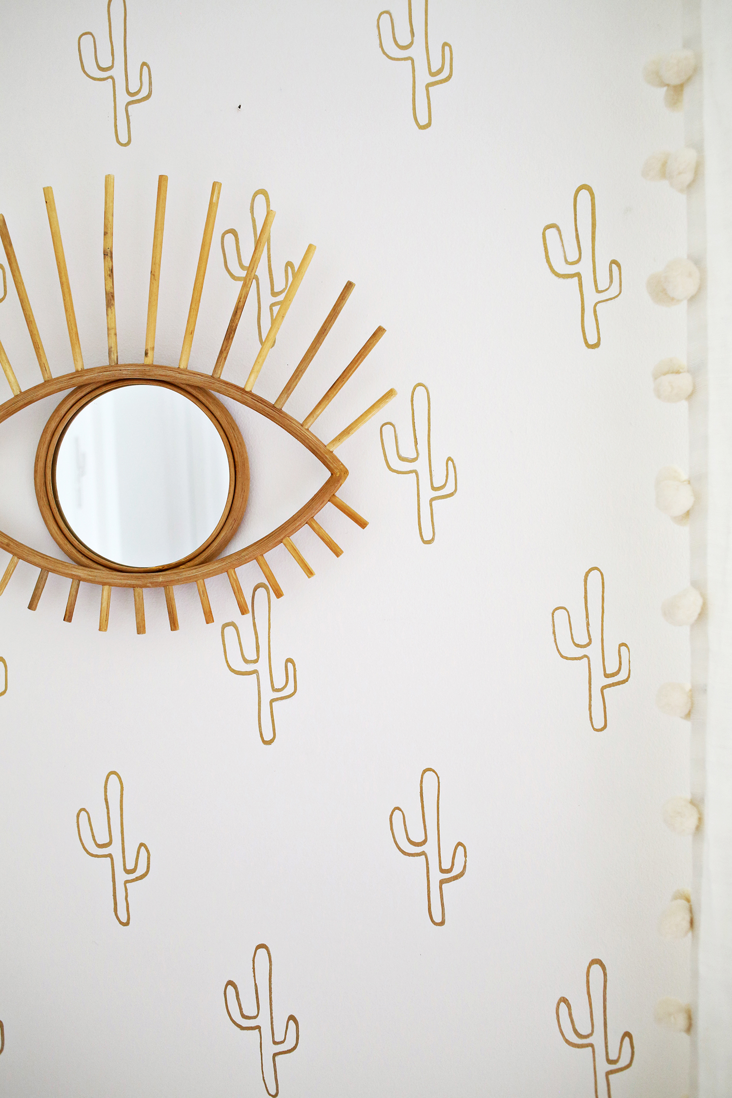 Gold Cactus Wallpaper DIY 
