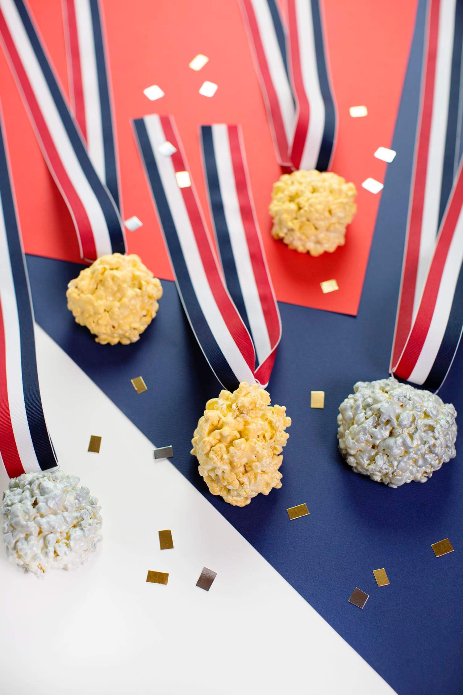 Olympic Medal Popcorn Balls (via abeautifulmess.com) 