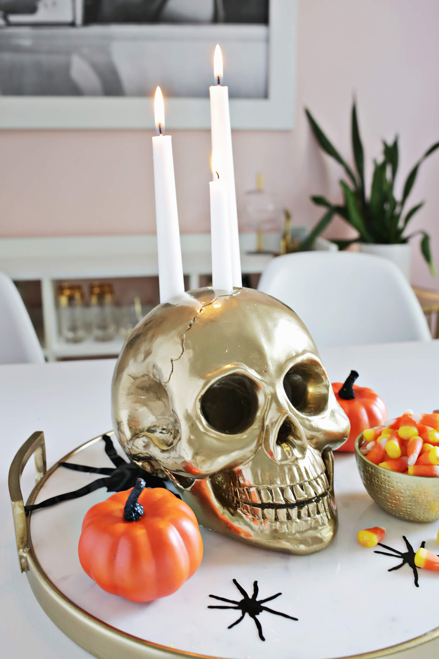 Skull Candle Holder DIY (click through for tutorial) 