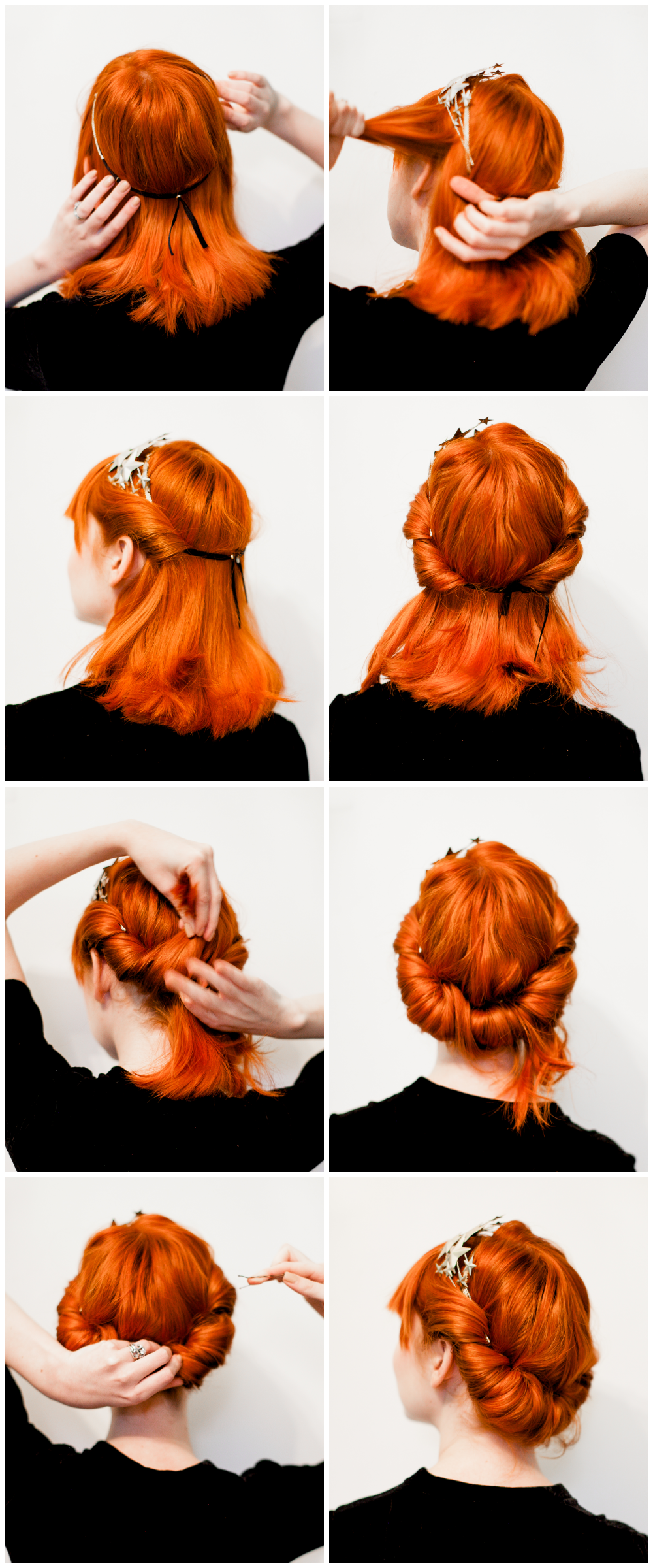 Five minute rolled updo (click-through for the full tutorial)