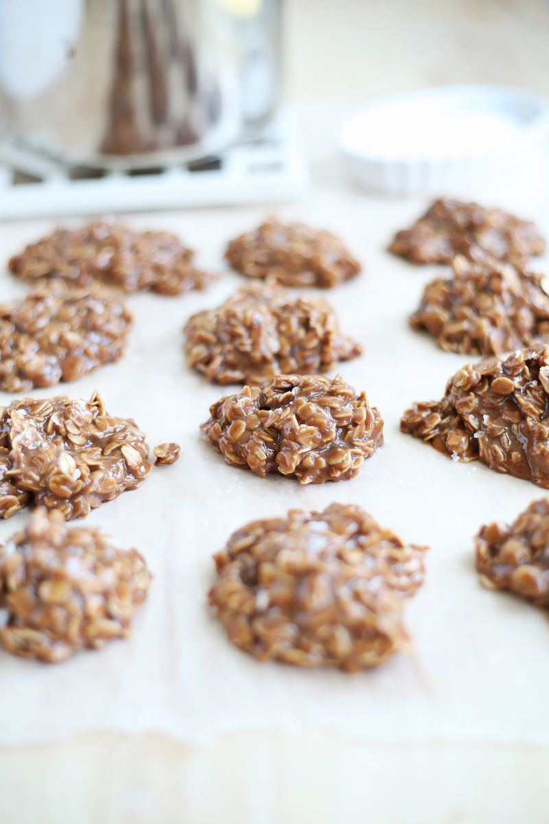 My favorite no-bake cookie recipe (click through to see recipe) 