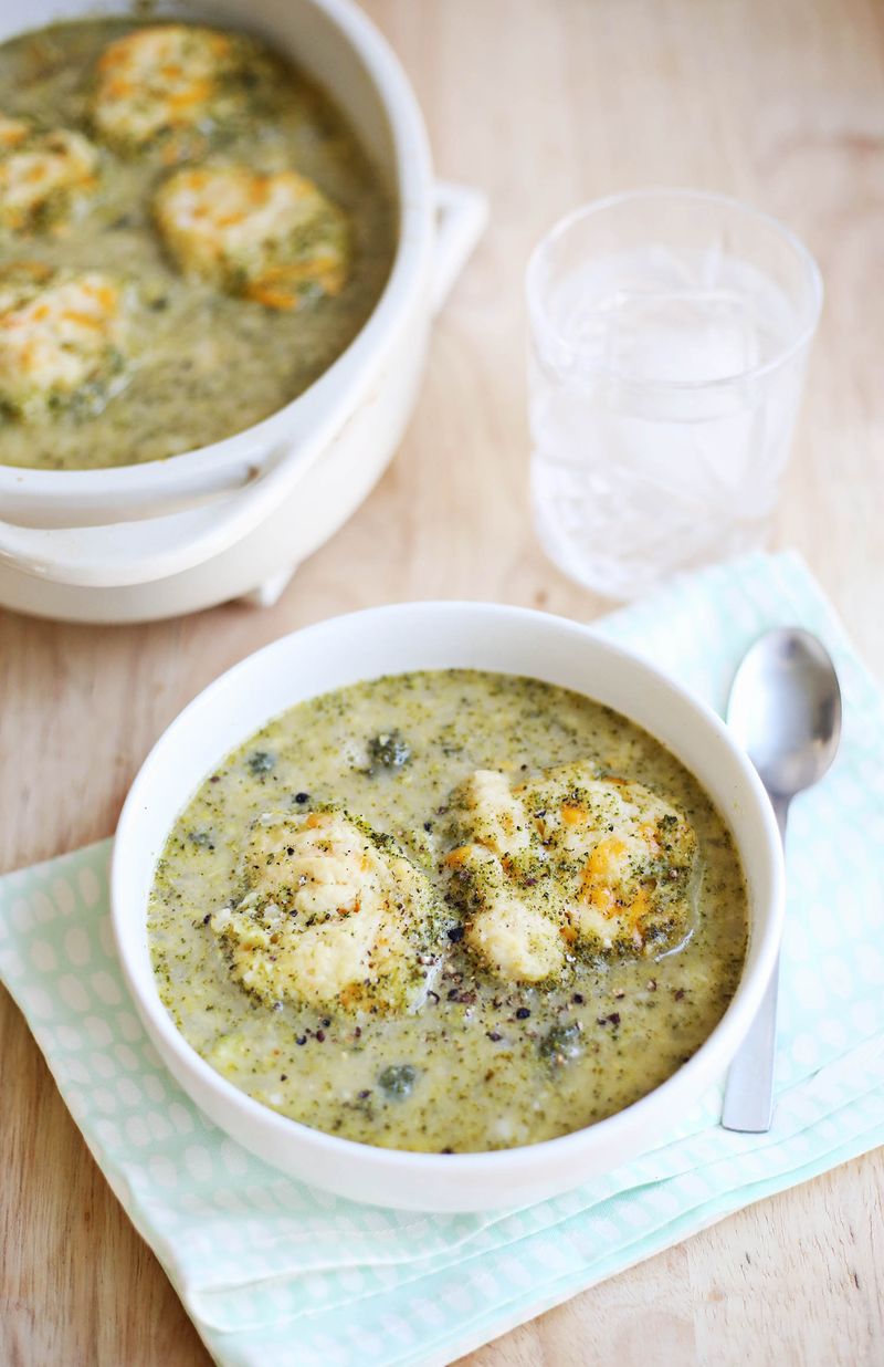 Broccoli cheddar baked soup 