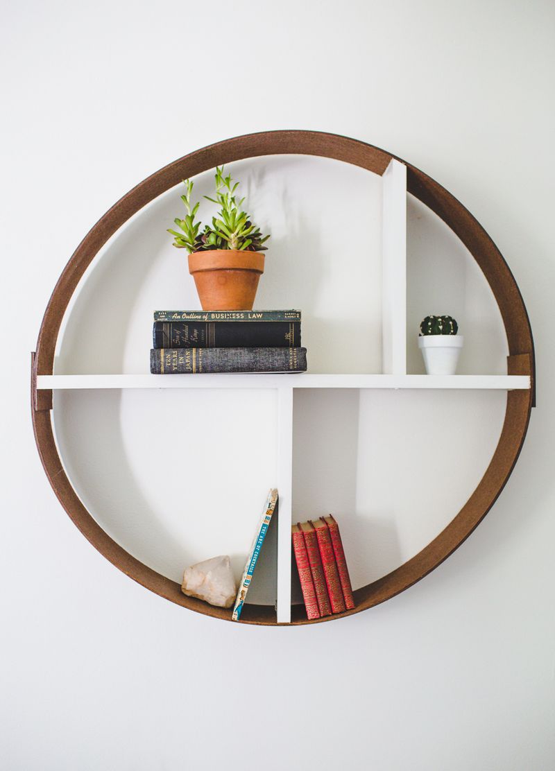 Hoop shelf (click to learn how easy it is to make) 