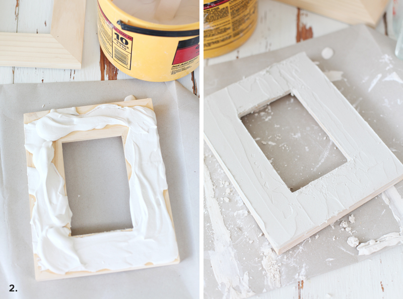 Make a textured picture frame- this would be great in a gallery wall!