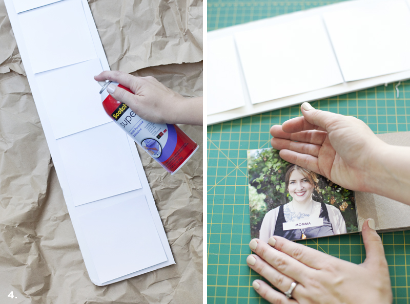 How to easily make a children's board book- perfect for learning family names!