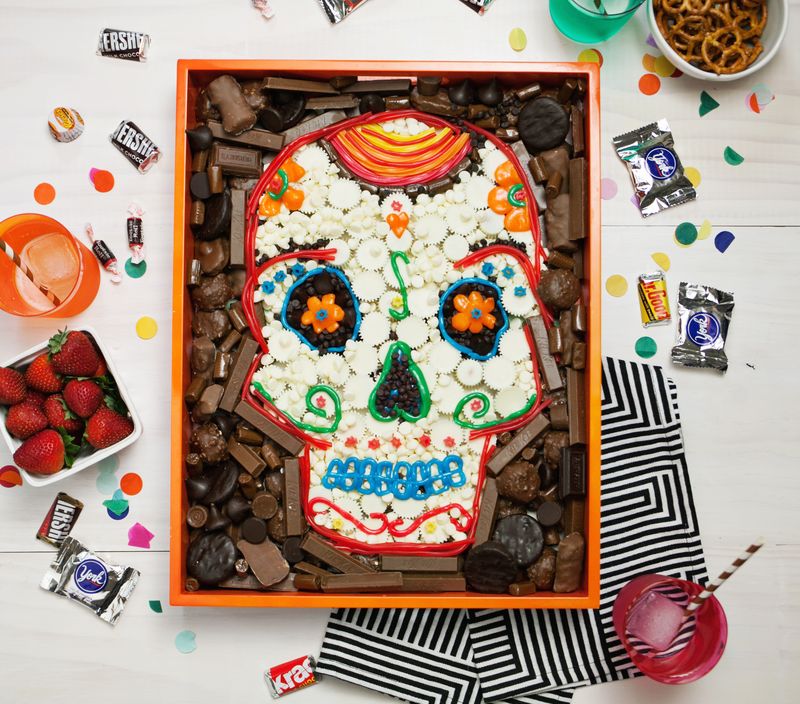 Day of the dead skullmade out of candy!            