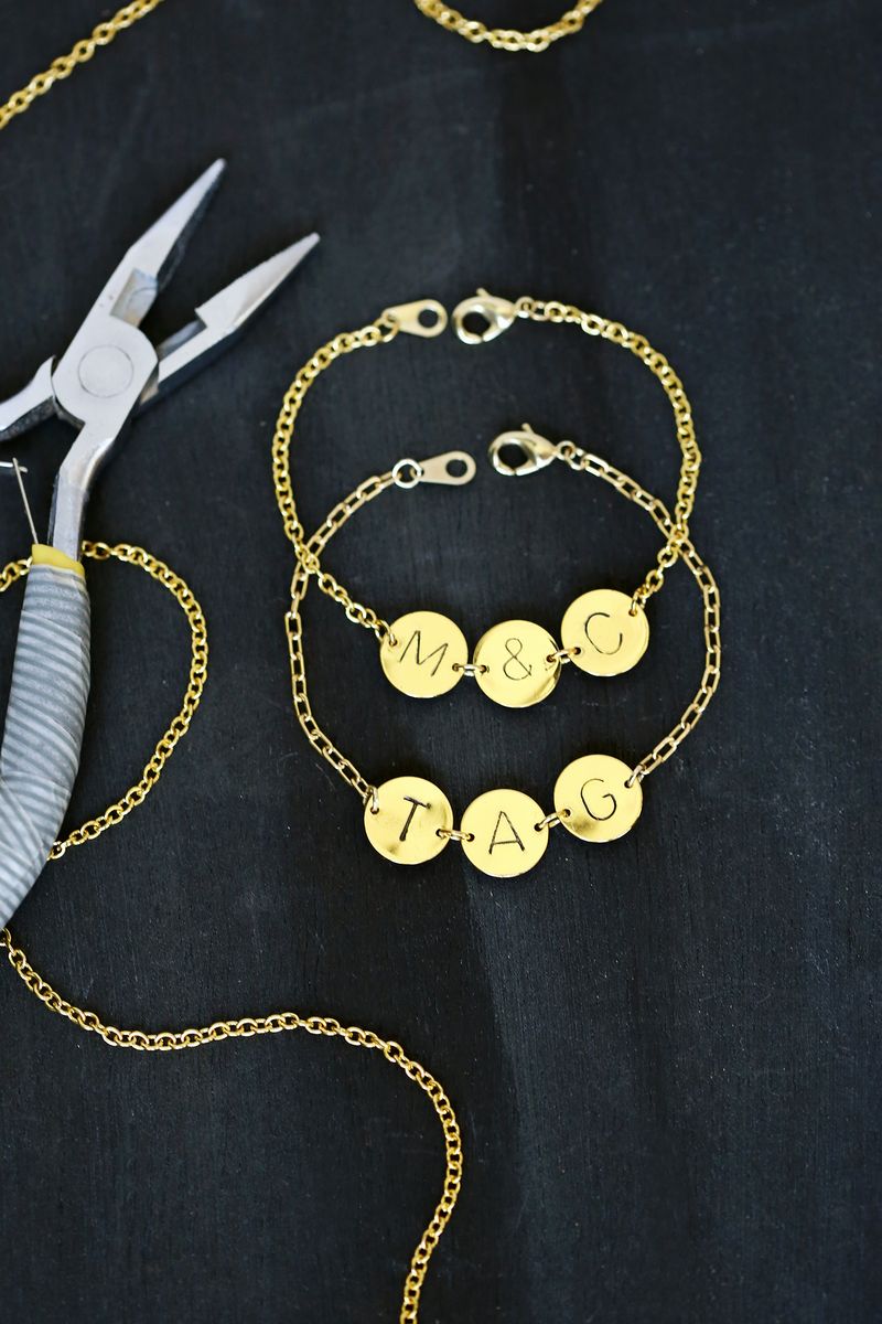 Need to make one of these! Stamped Initial Bracelet (click through for tutorial)