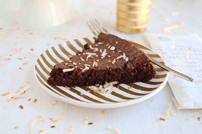 Flourless chocolate cake from A Beautiful Mess