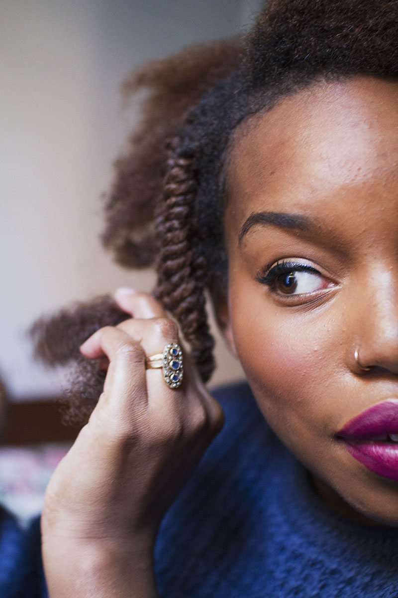 How to Get Natural Hair Two-Strand Twists (click through for tutorial) 